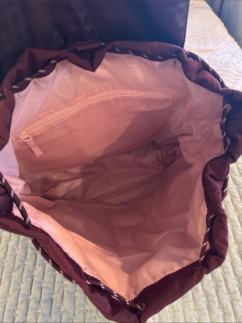 NWT VS Pink Burgundy Utility Backpack - Picture 3 of 7